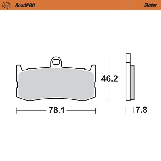 DAYTONA 675 (2006 - 2016) sintered front brake pad | MOTO-MASTER