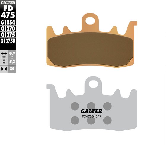 ROCKET 3 TFC (2020 - 2020) sintered metal brake pad | GALFER