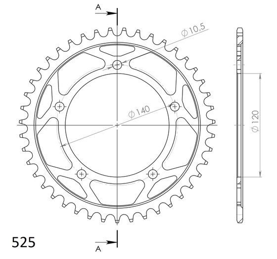 BONNEVILLE T100 (2003 - 2015) supersprox / jt rear sprocket 1792.43 | Supersprox