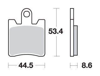 TROPHY 1200 (2013 - 2018) brakepads sintered | SBS